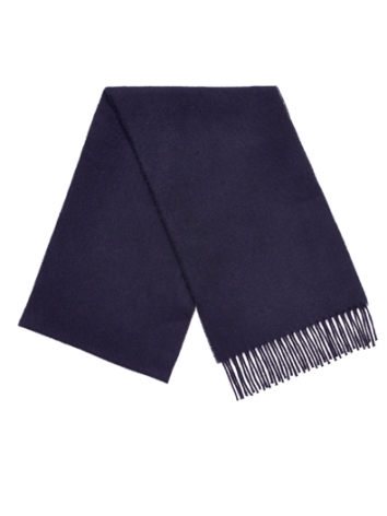 Plain Scarf-Navy