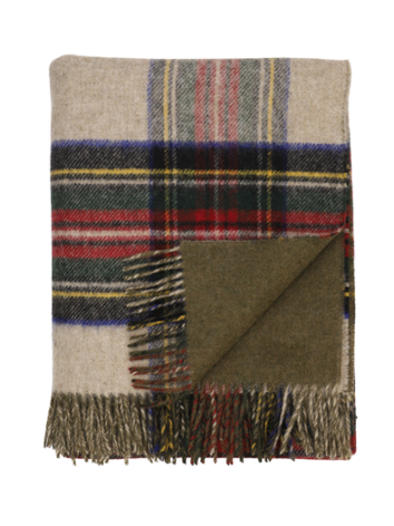 VE Day Commemorative Pure Wool Tartan Throw