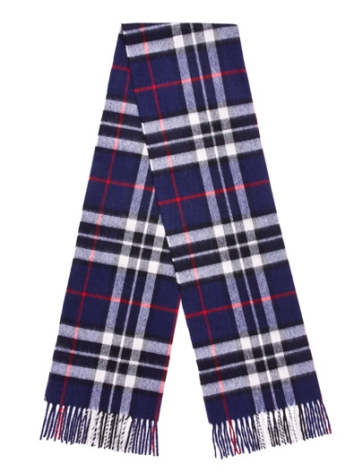 Navy Thompson Large Tartan Scarf