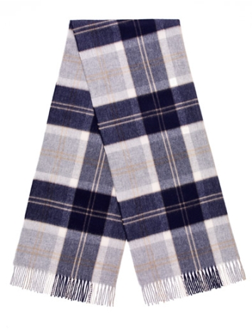 Bannockbane Silver Oversized Tartan Scarf