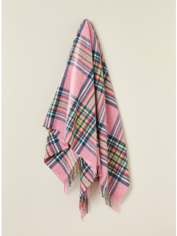 St Ives Design Wool throw in Pink from Bronte by Moon. 