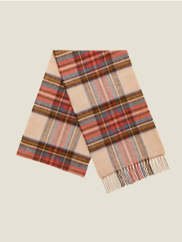 Antique Dress Stewart Tartan Design Scarf