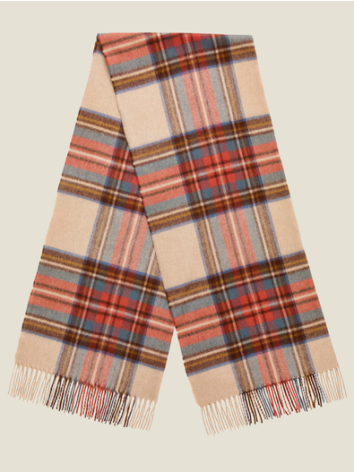 Antique Dress Stewart Oversized Tartan Scarf