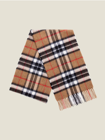 Camel Thompson Tartan Design Scarf