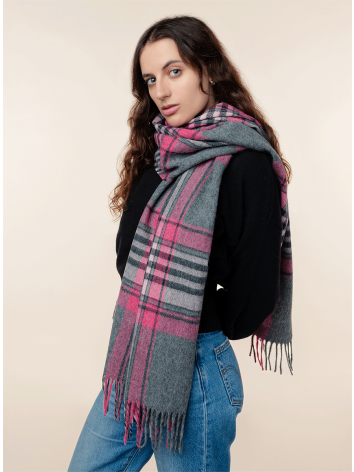 Francis Design Oversized Scarf-Pink by Rosemill.