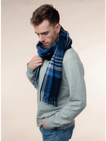 Francis Design Large Scarf-Marine Blue by Rosemill. 