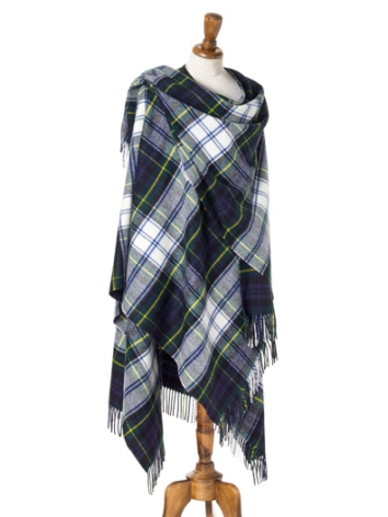 Dress Gordon Large Tartan Merino Ruana