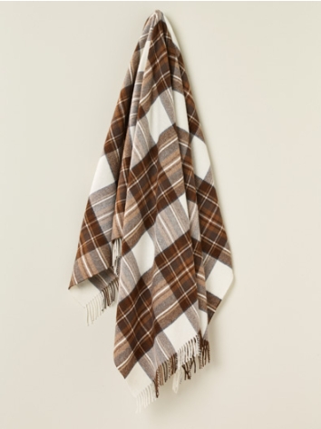 Natural Dress Stewart Tartan Merino Throw
