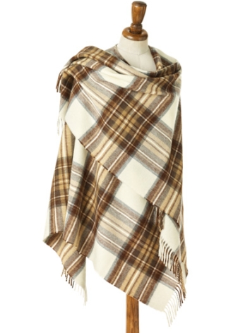 Natural Dress Stewart Small Tartan Ruana