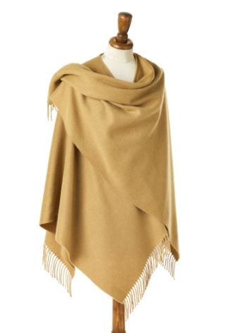 Plain Small Ruana-Camel