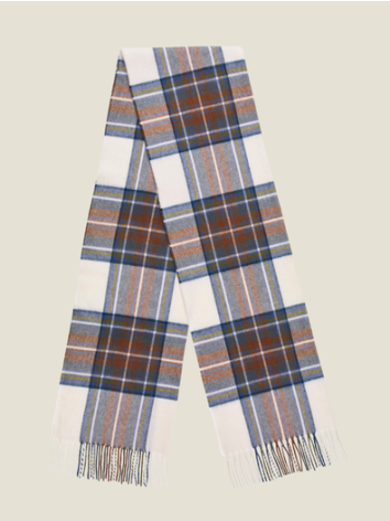 Muted Blue Stewart Large Tartan Scarf