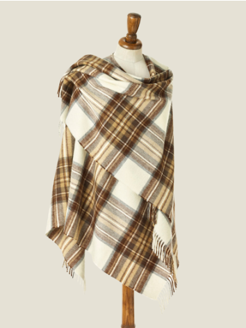Natural Dress Stewart Small Tartan Ruana