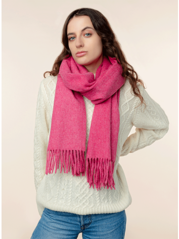 Plain Oversized Scarf-Pink by Rosemill. 