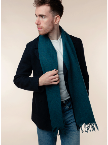 Plain scarf in Teal by Rosemill. 
