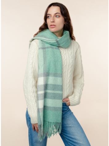 Rosemill Westminster Design large scarf in mint green. 