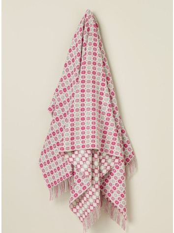 Milan Design Merino Throw-Pink