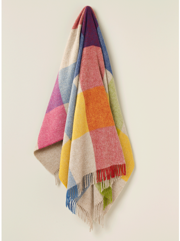 Harland multi-colour Pure New Wool throw. 