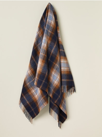 Winterton Merino Throw-Navy