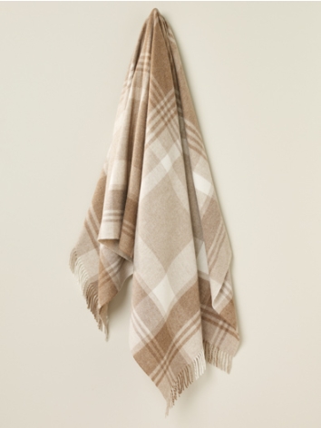 Port Ellen Merino Throw-Natural