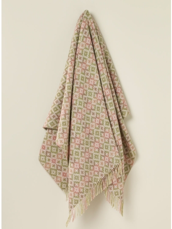 Dartmouth Design Pure Wool Throw-Green