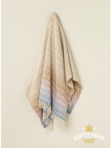 British Wool Ombre Diamond-Aqua/Lilac