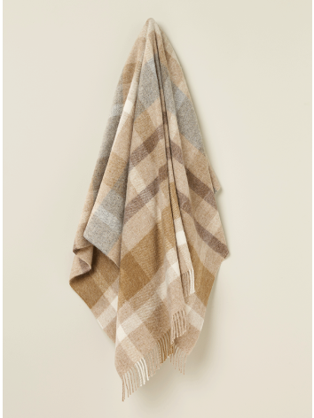 British Wool - Contemporary Check design. From Bronte by Moon.