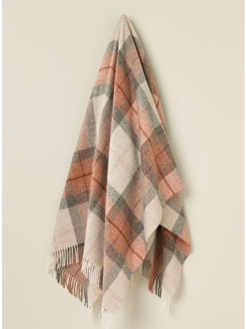 Skye Design Pure Wool Throw-Coral 