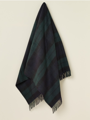 Black Watch Tartan Pure Wool Throw