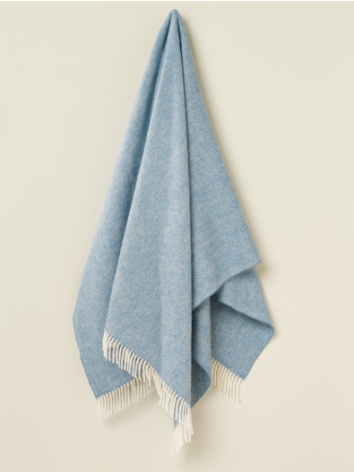 British Wool Herringbone-Teal