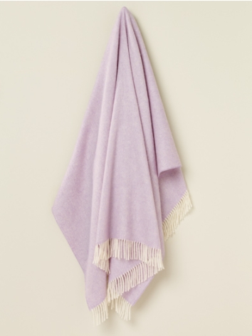 British Wool Herringbone-Lilac