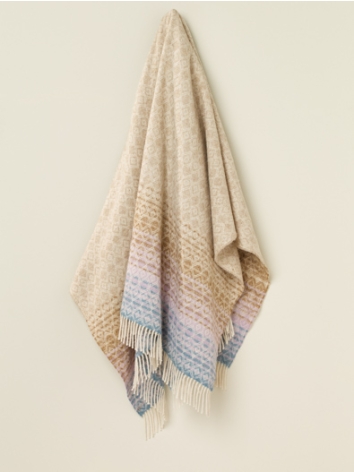 British Wool Ombre Diamond-Aqua/Lilac