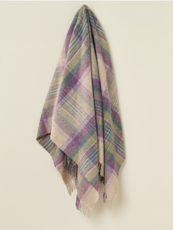 Kintyre Design Pure Wool Throw-Heather