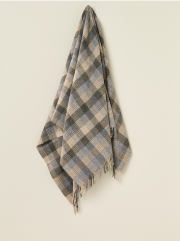 Patchwork Merino Throw-Natural